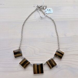 .95 Peruvian Silver and gemstone necklace